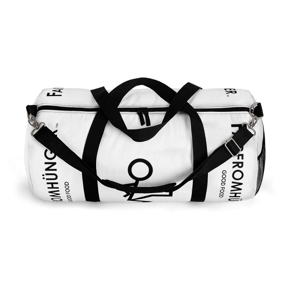 Thumbnail: FARFROMHÜNGER - White Duffel Bag