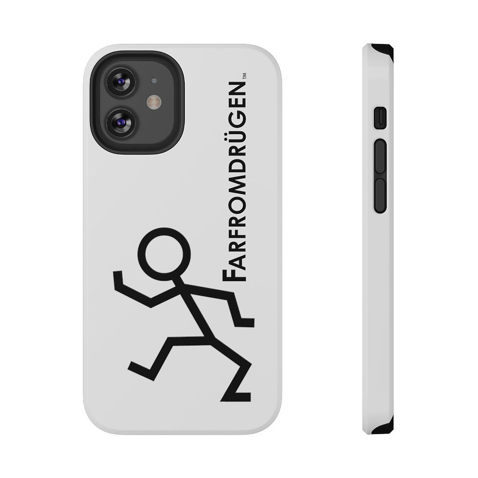 Thumbnail: FARFROMDRÜGEN - White Impact-Resistant Cases for iPhones & Samsung
