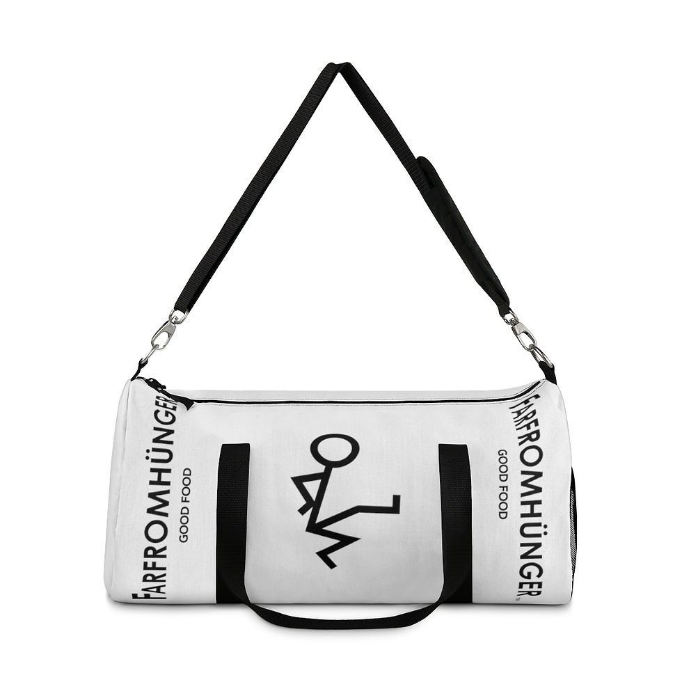 Thumbnail: FARFROMHÜNGER - White Duffel Bag