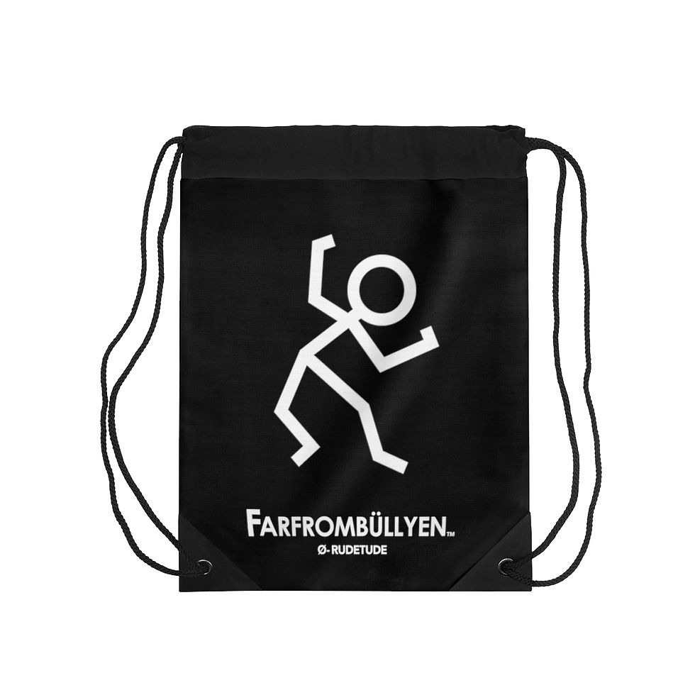 Thumbnail: FARFROMBÜLLYEN - Black Drawstring Bag