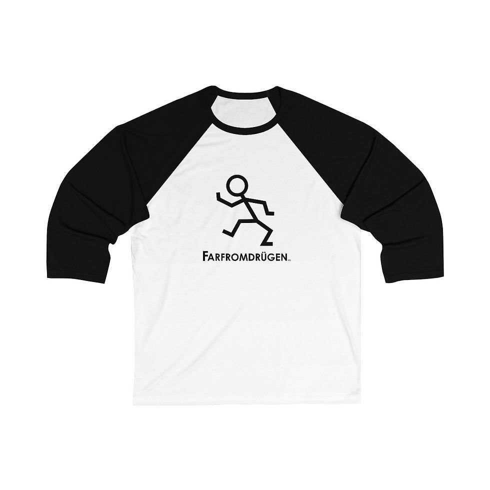 Thumbnail: FARFROMDRÜGEN - Unisex 3\4 Sleeve Baseball Tee