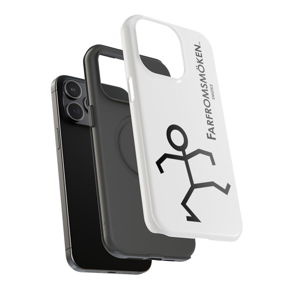 Thumbnail: FARFROMSMÖKEN - White Impact-Resistant Cases for iPhones & Samsung