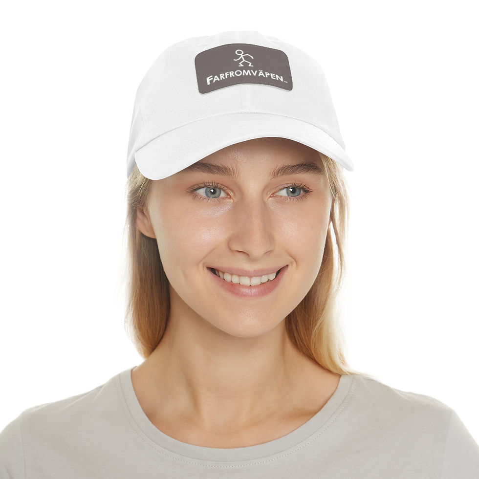 Thumbnail: FARFROMVÄPEN - BB Cap with Leather Patch 