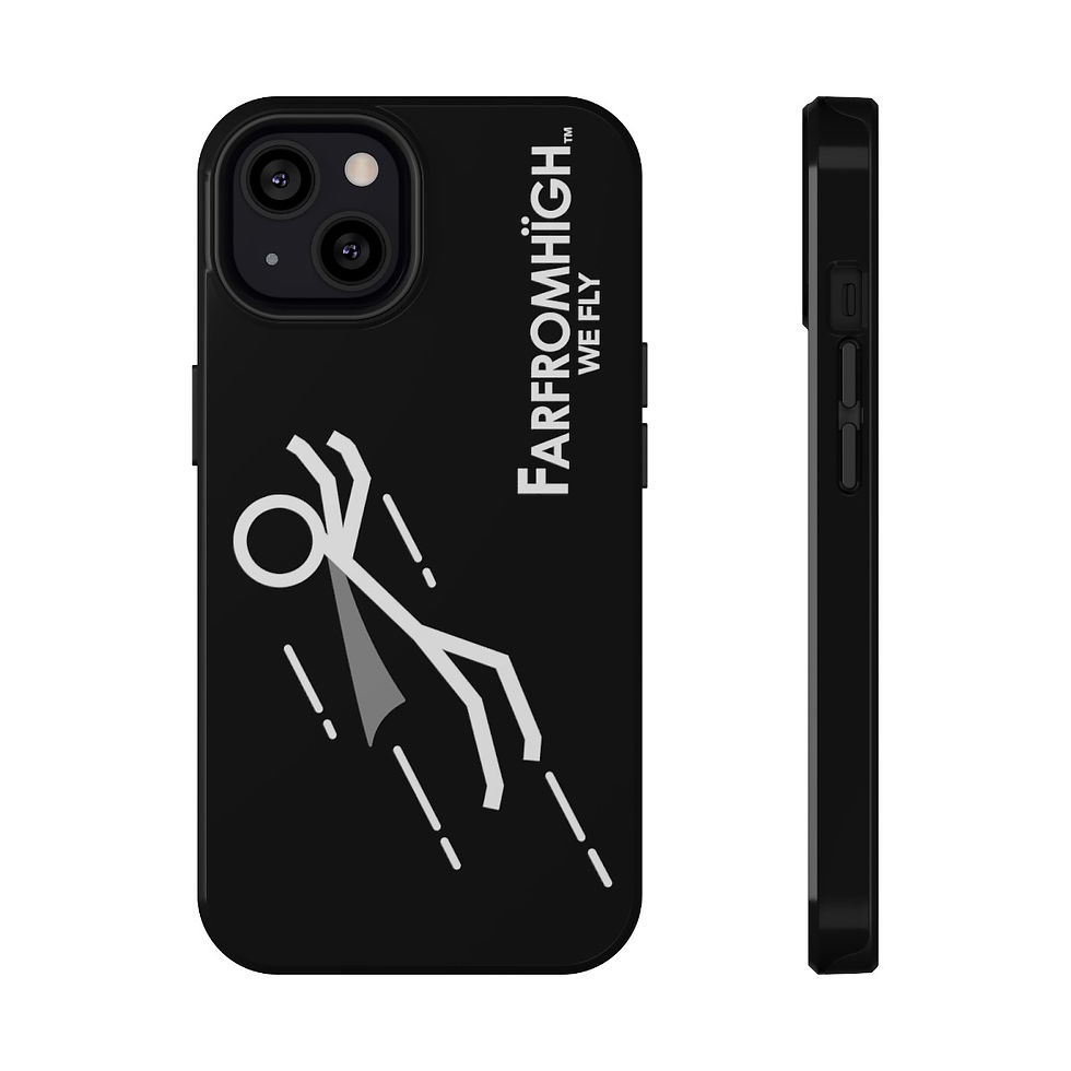 Thumbnail: FARFROMHÏGH - Black Impact-Resistant Cases for iPhones & Samsung