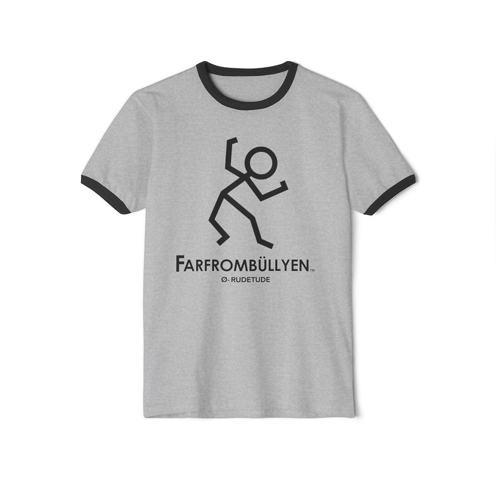 Thumbnail: FARFROMBÜLLYEN - Unisex Cotton Ringer T-Shirt