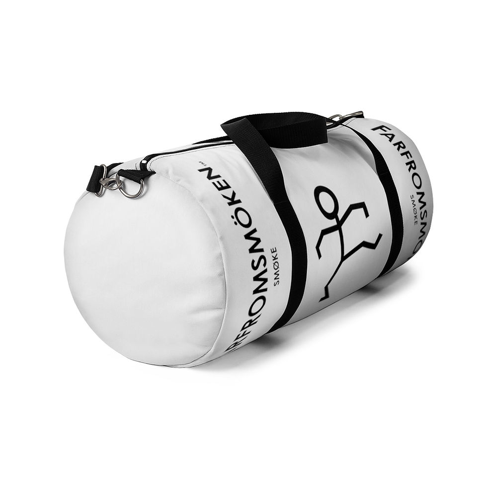 Thumbnail: FARFROMSMÖKEN - White Duffel Bag