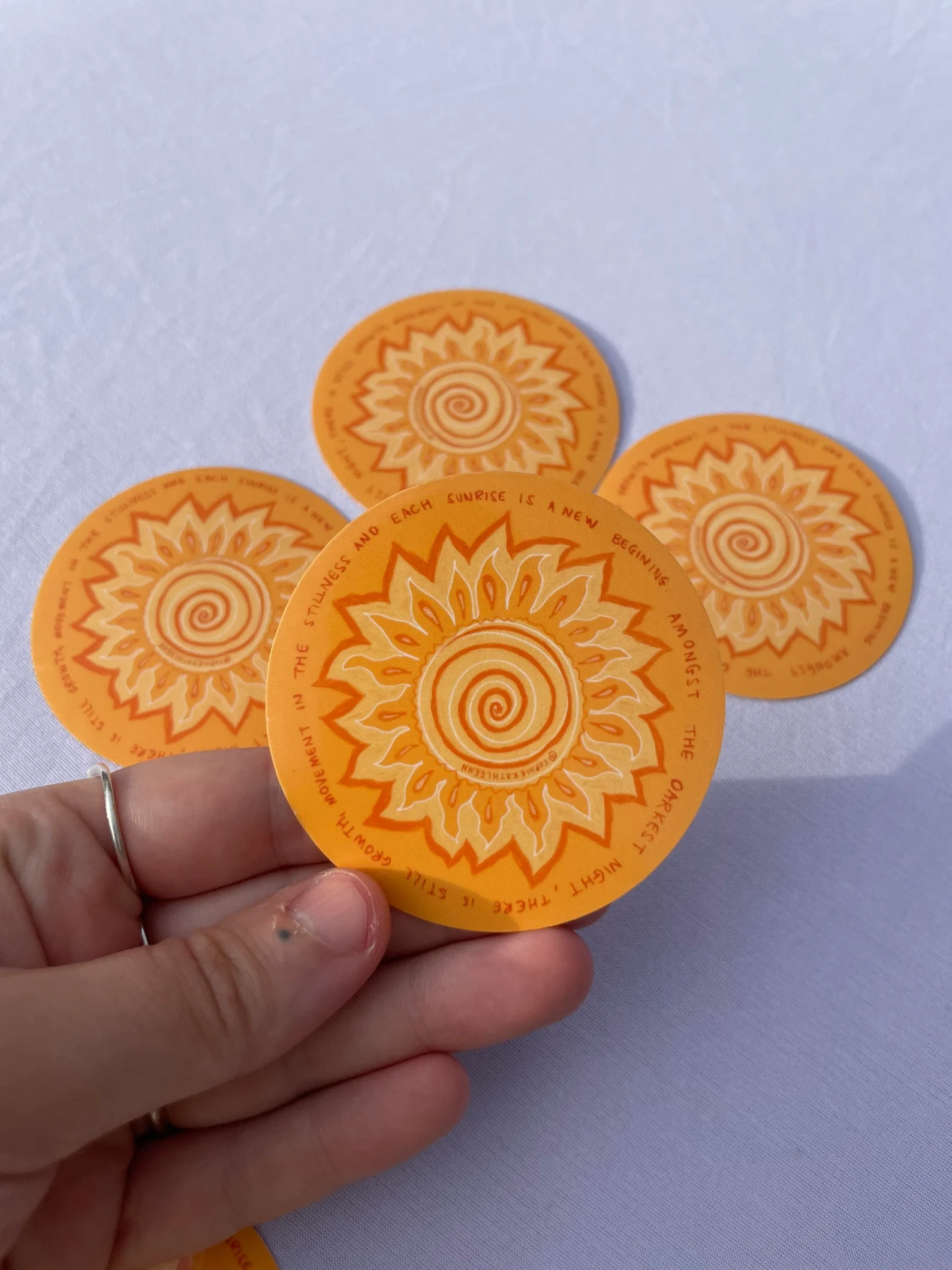 Sunshine positive quote vinyl sticker