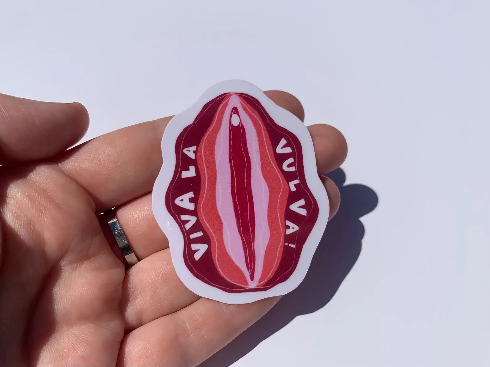 Viva la vulva vinyl sticker