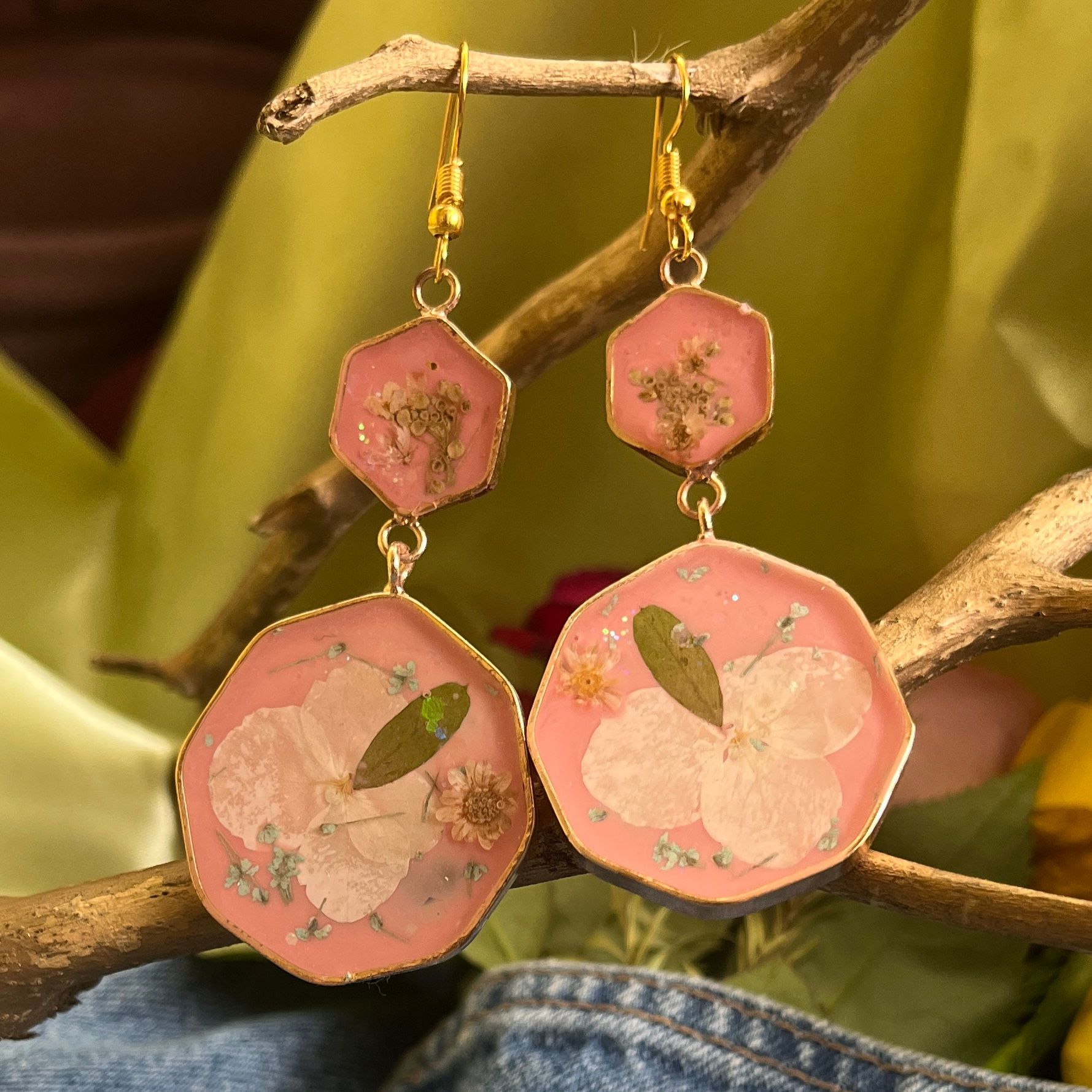 Pink Paradise Danglers