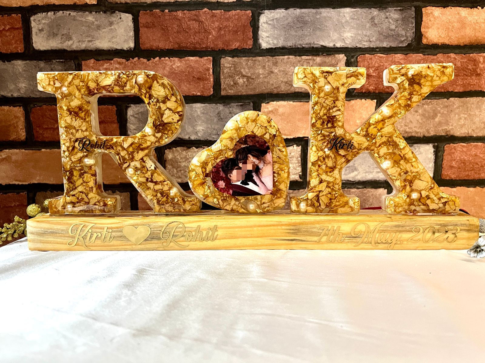 White Varmala Monogram Light