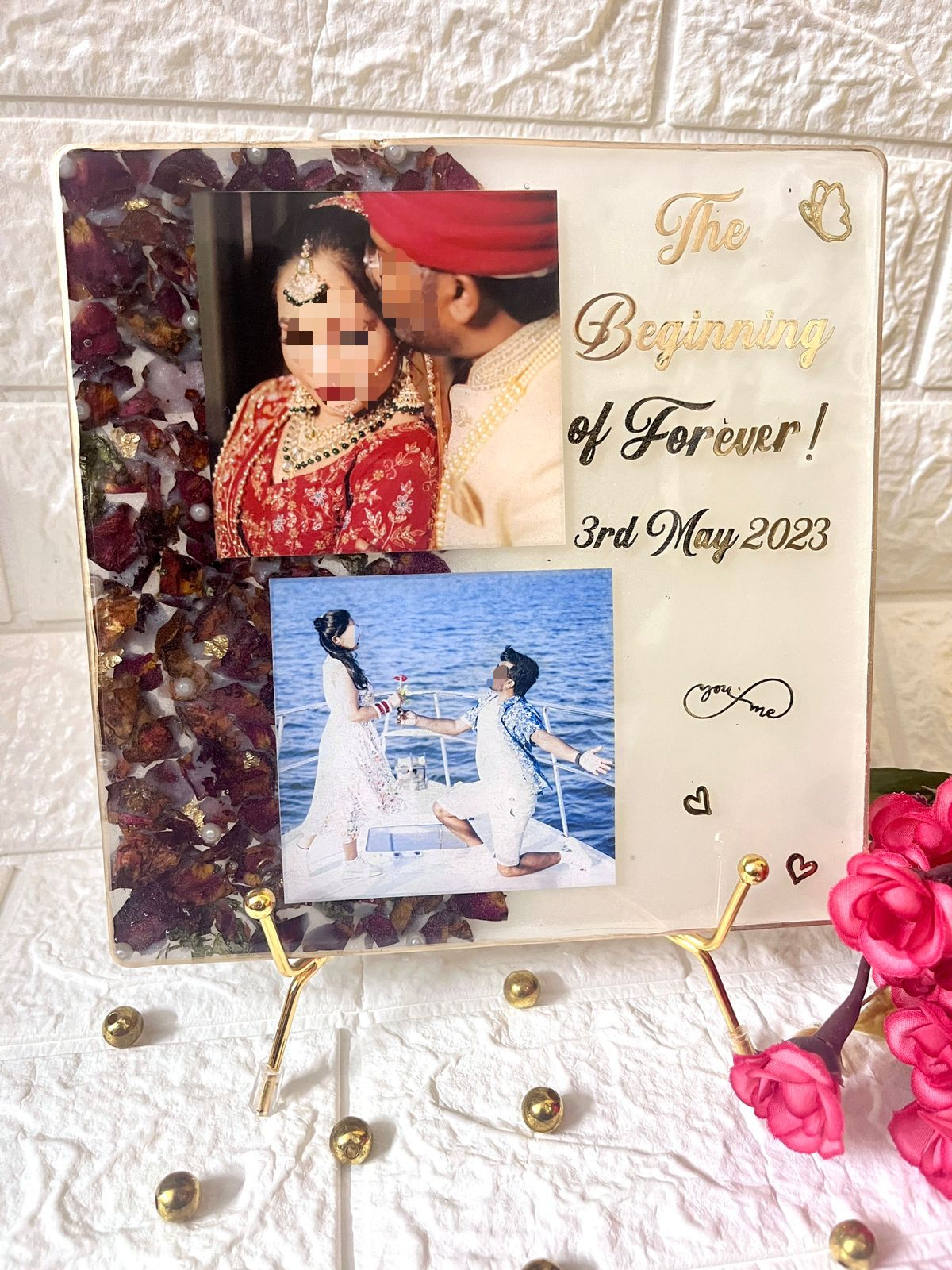 Varmala Preservation Resin Square Frame