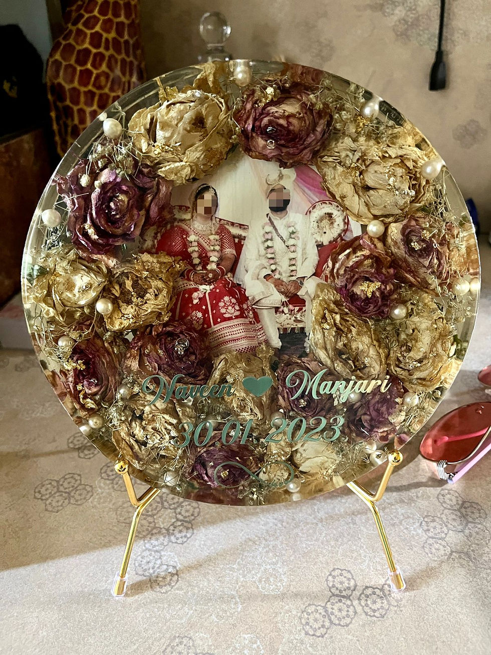 Varmala Flowers Preservation Deep Pour Frame