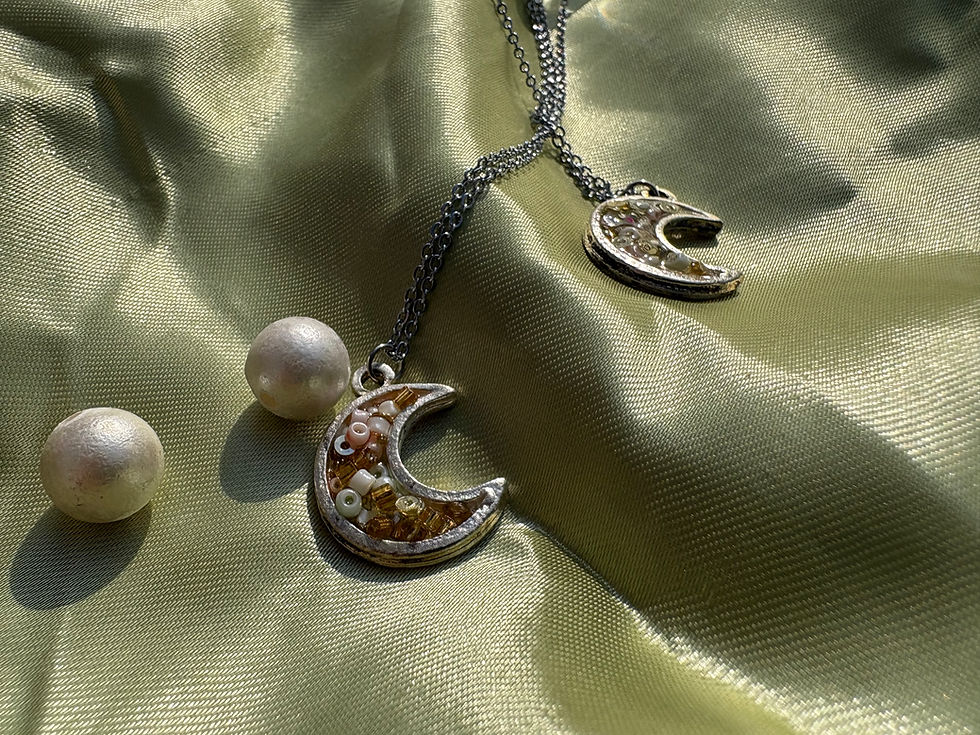 Thumbnail: Luminous Lunar Mosaic Necklace