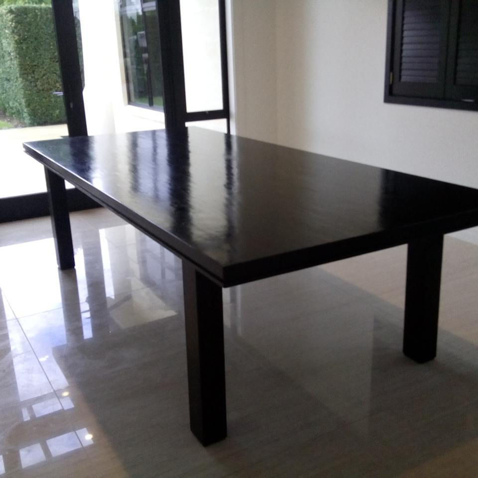 Ash slab table