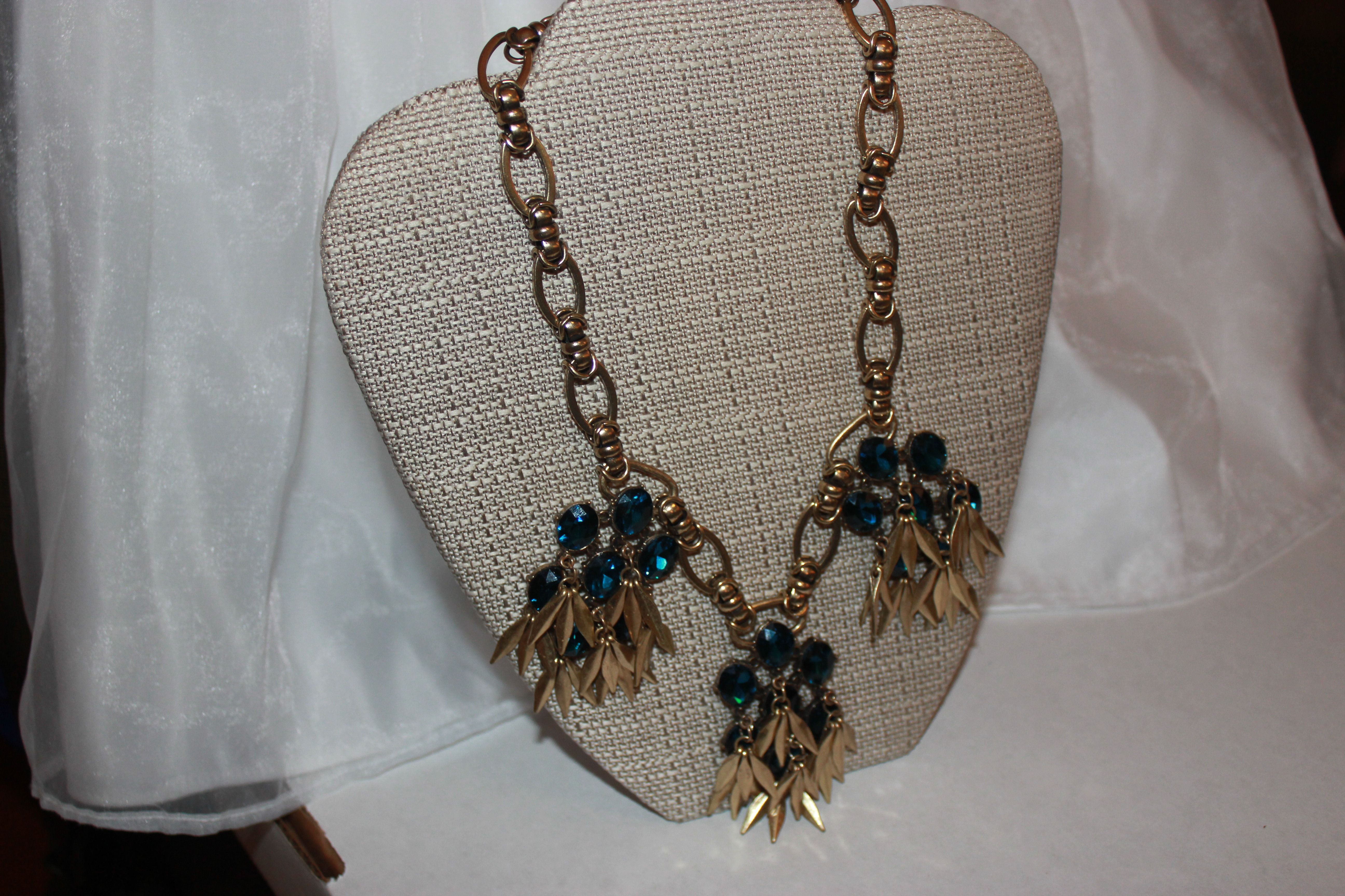 Vintage Gold Statement Necklace