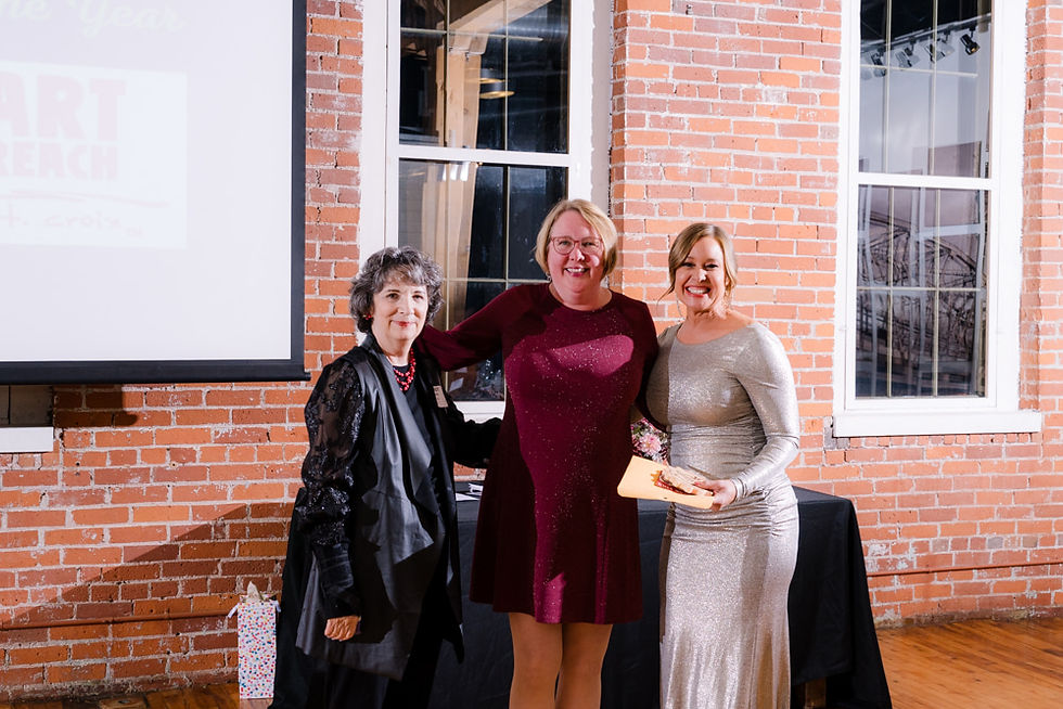 ArtReach St. Croix receiving Green Business of the Year Award