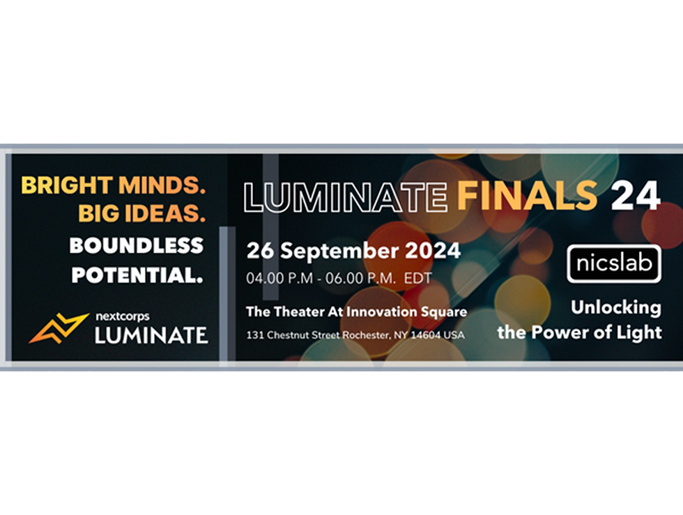 Nicslab Will Take Part in the Final of the Photonic Startup Competition “Luminate Finals 2024” by Nextcorp as One of the Finalists.