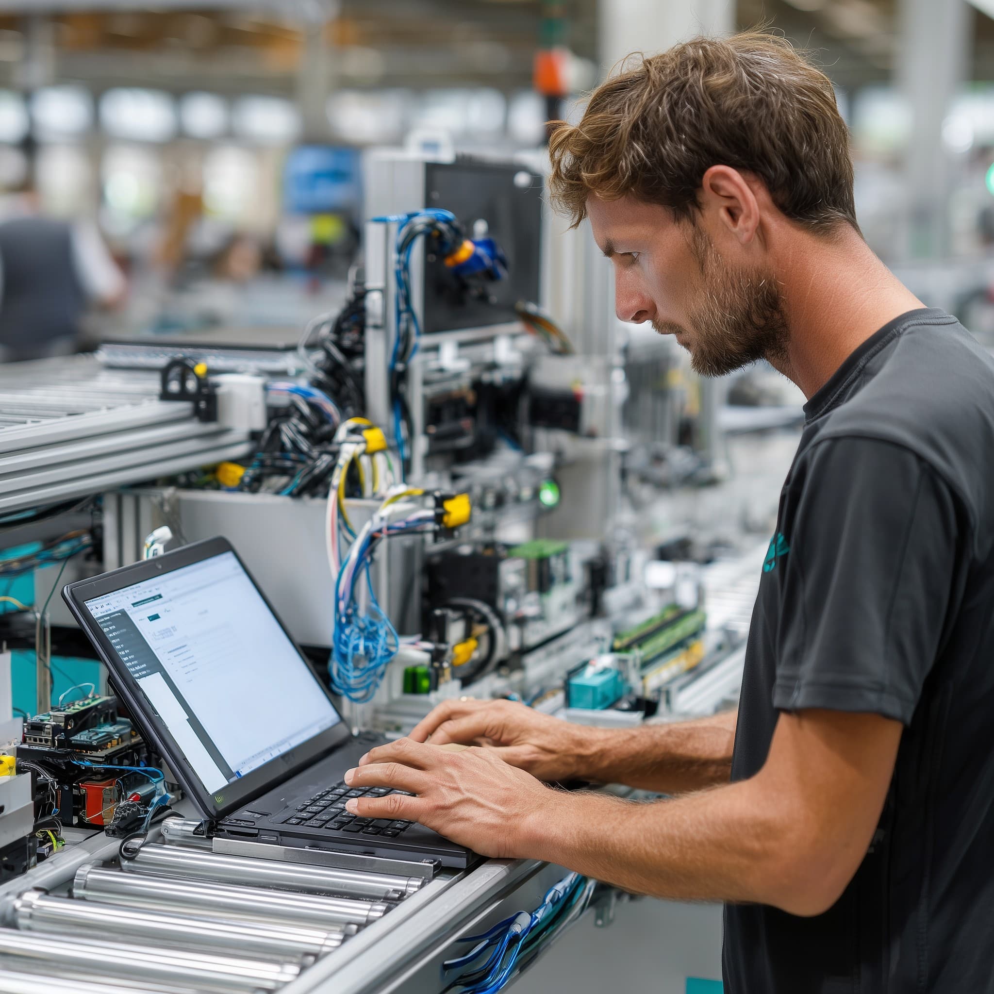 SPS-Programmierung mit Siemens TIA Portal — Steuerungsprogramm auf Industrieanlage