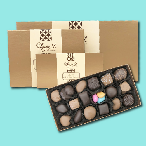 Assorted Milk & Dark Chocolates Gift Boxes | Suzin L. Chocolatier