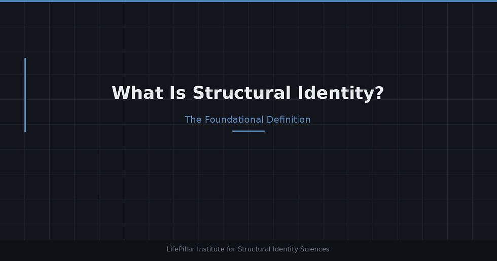 INTELLIGENCE AS STRUCTURAL CAPACITY