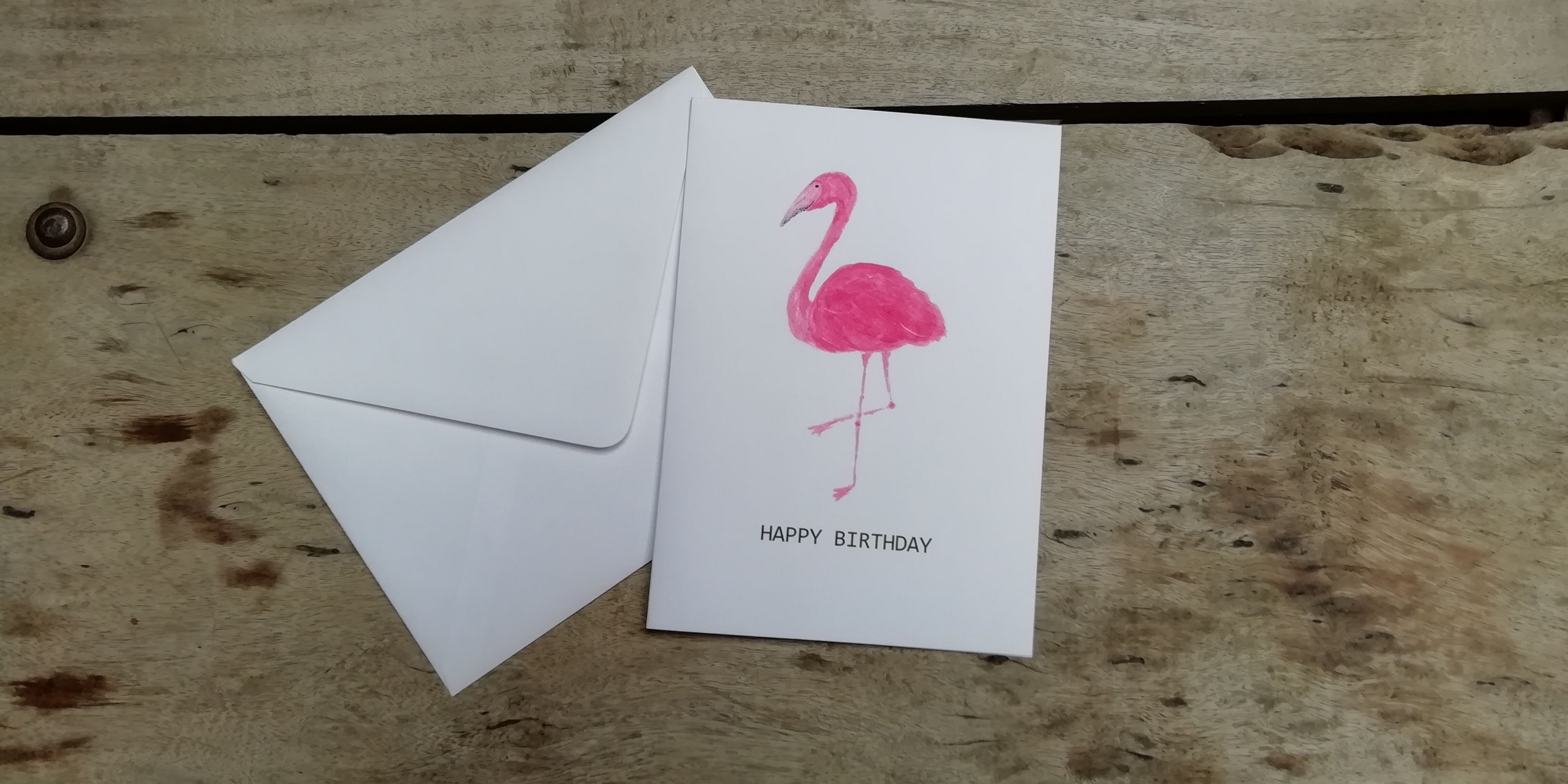 Flamingo Birthday Card