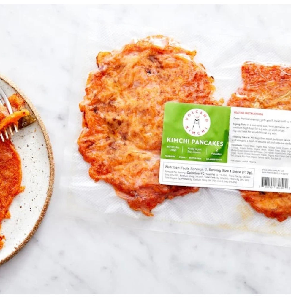 Brainy Bellies Approved: Volcano Kimchi Pancakes + Kefir Dipping Bowl