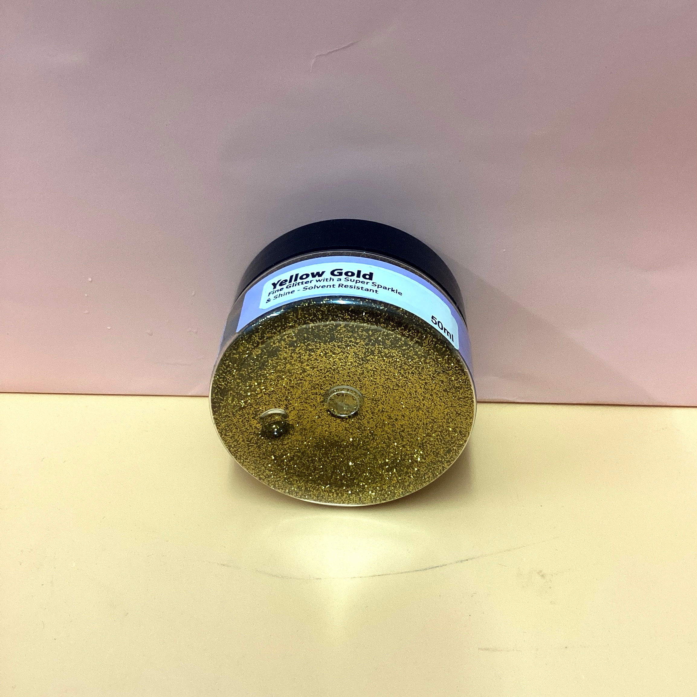 YELLOW GOLD - SOLVENT RESISTANT GLITTER (FINE)