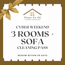 Cyber Carpet + Sofa Cleaning Bundle — 3 Rooms + Sofa