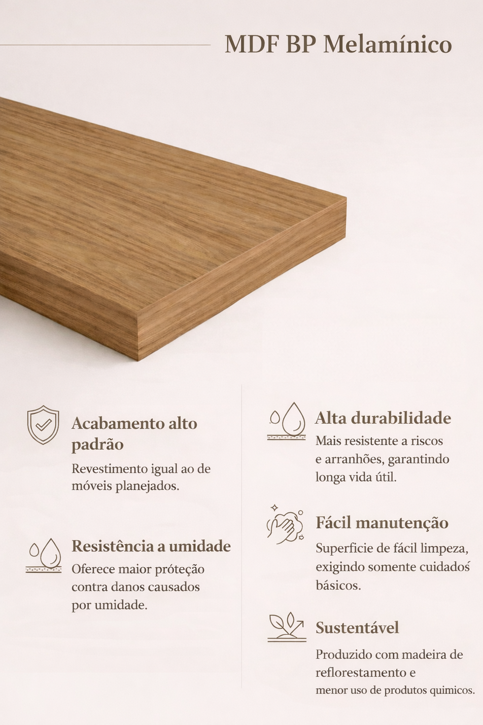 Detalhe MDF Nogueira