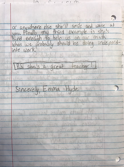 Positive Student Reference Example Student Reference | Teaching Venture