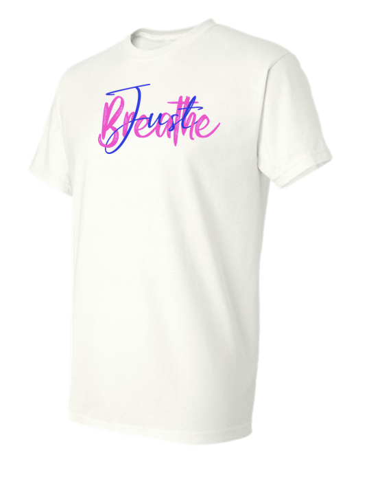 Just Breathe 50/50 DryBlend Tee - White