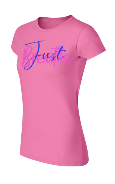 Just Breathe SoftStyle Tee -Pink