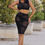 Thumbnail: Sleeveless Mesh Crop Top Set
