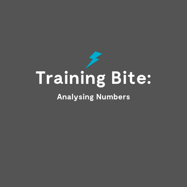 Training Bite Analysing Numbers smg