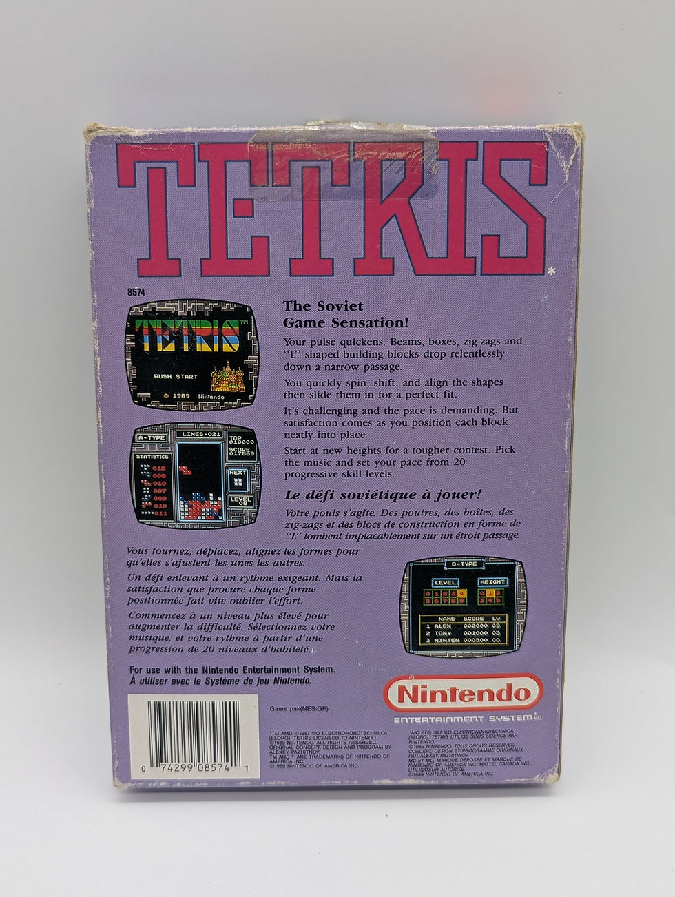 Thumbnail: Tetris - NES Game Cartridge W/Box & Instruction Manual