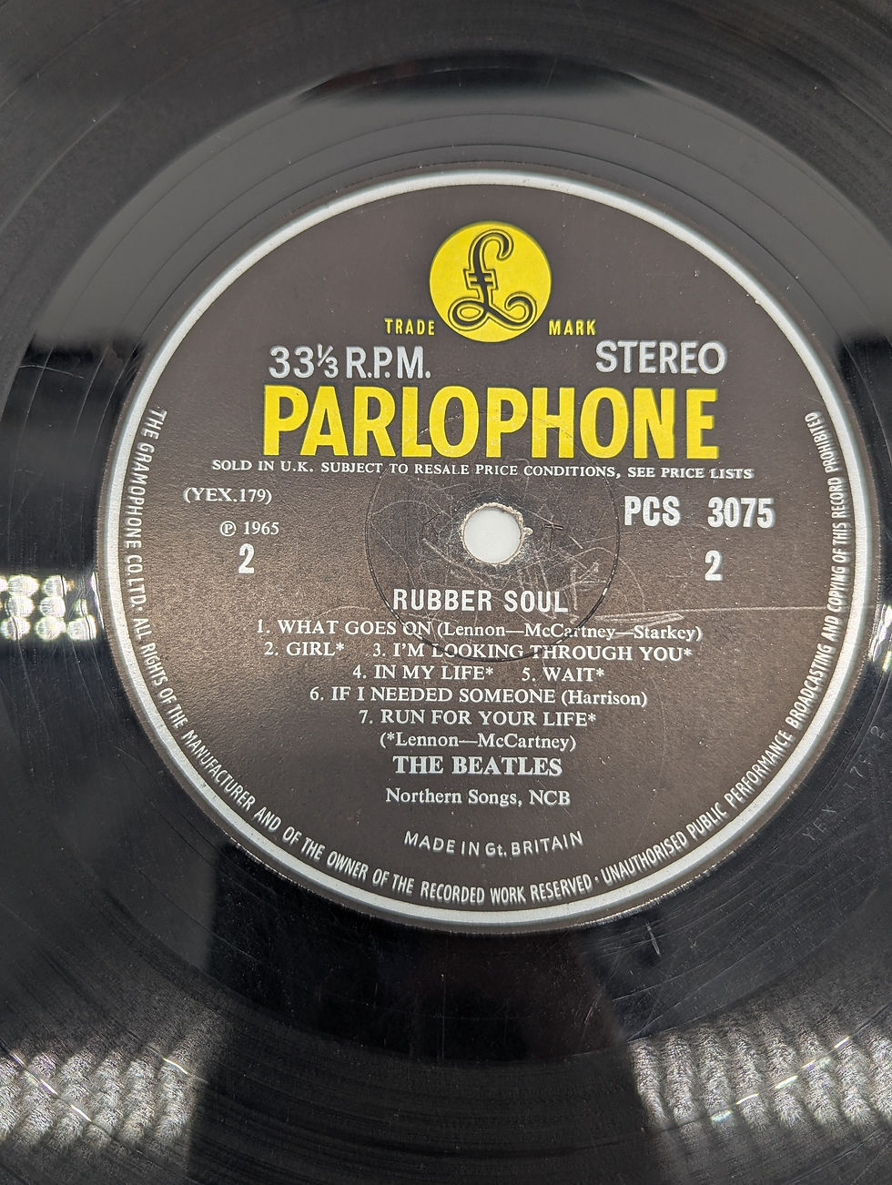 Thumbnail: The Beatles - Rubber Soul - UK 1968 - 2ND Pressing - Variation B