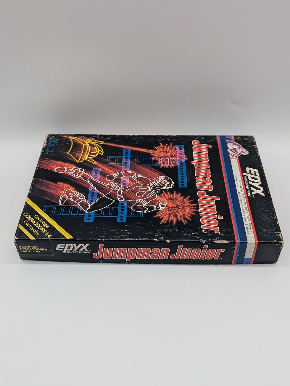 Thumbnail: Jumpman Junior Commodore 64 Cartridge - Epyx - W/Box & Instruction Manual