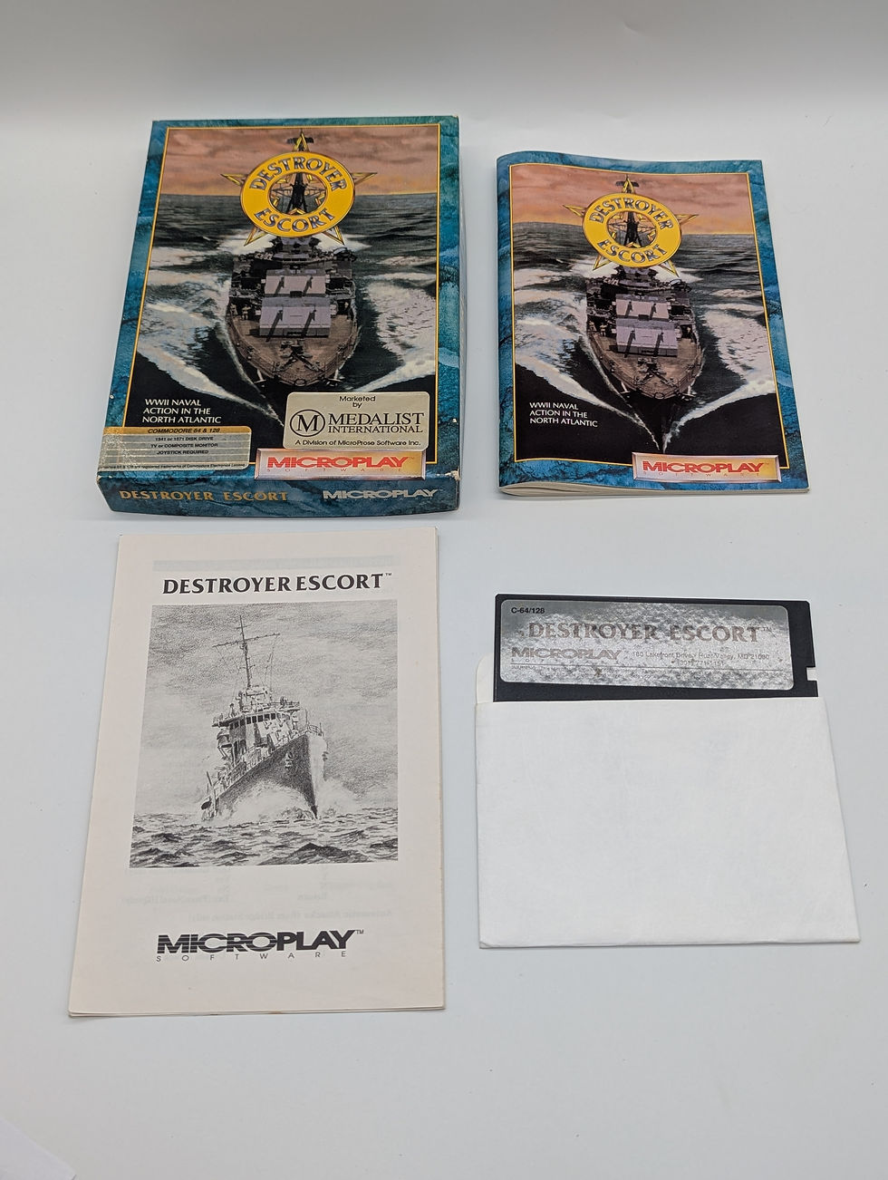 Thumbnail: Destroyer Escort - Commodore 64 & 128 Game - 5.5" Floppy Disk