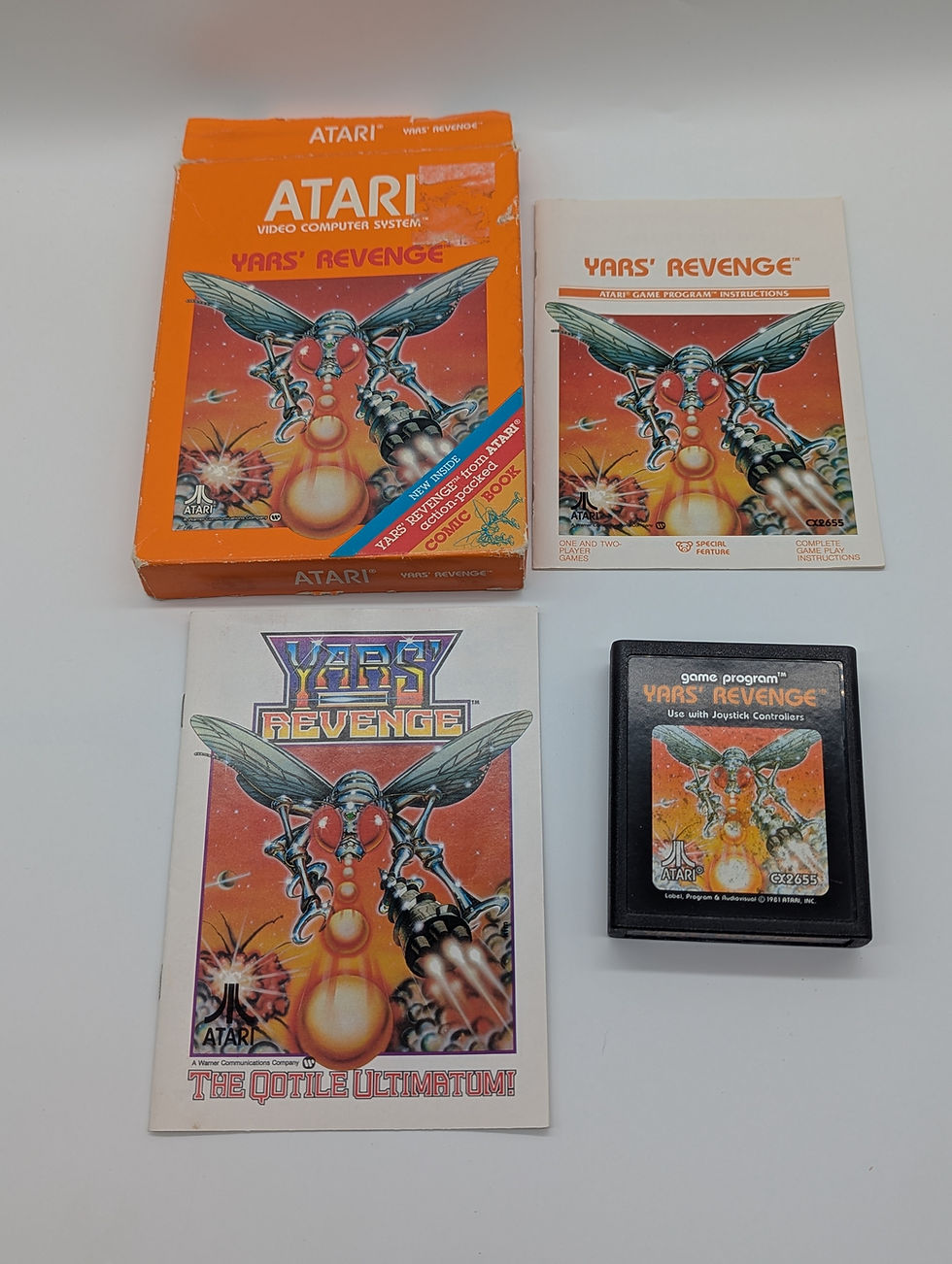 Thumbnail: Yars' Revenge - Atari Game Cartridge W/Box Instruction Manual & Comic