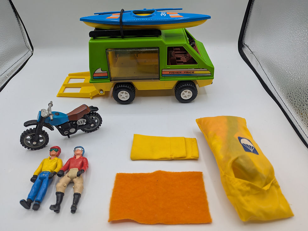 Thumbnail: 1978 Fisher Price adventure People Set#318 Daredevil Sport Van!