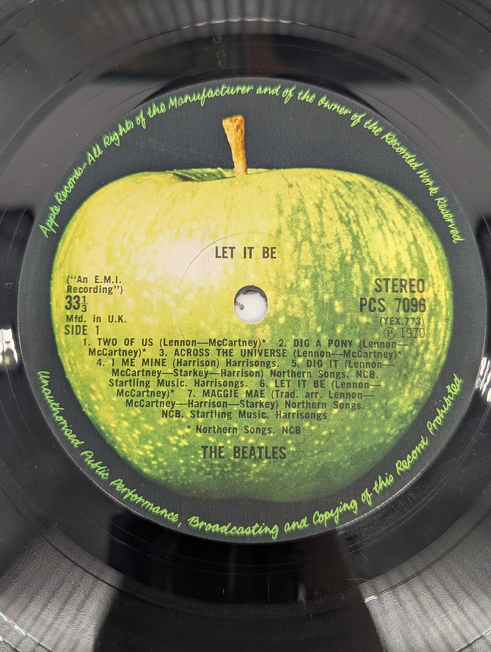 Thumbnail: The Beatles - Let It Be - Parlophone - PPCS 7096 - Apple