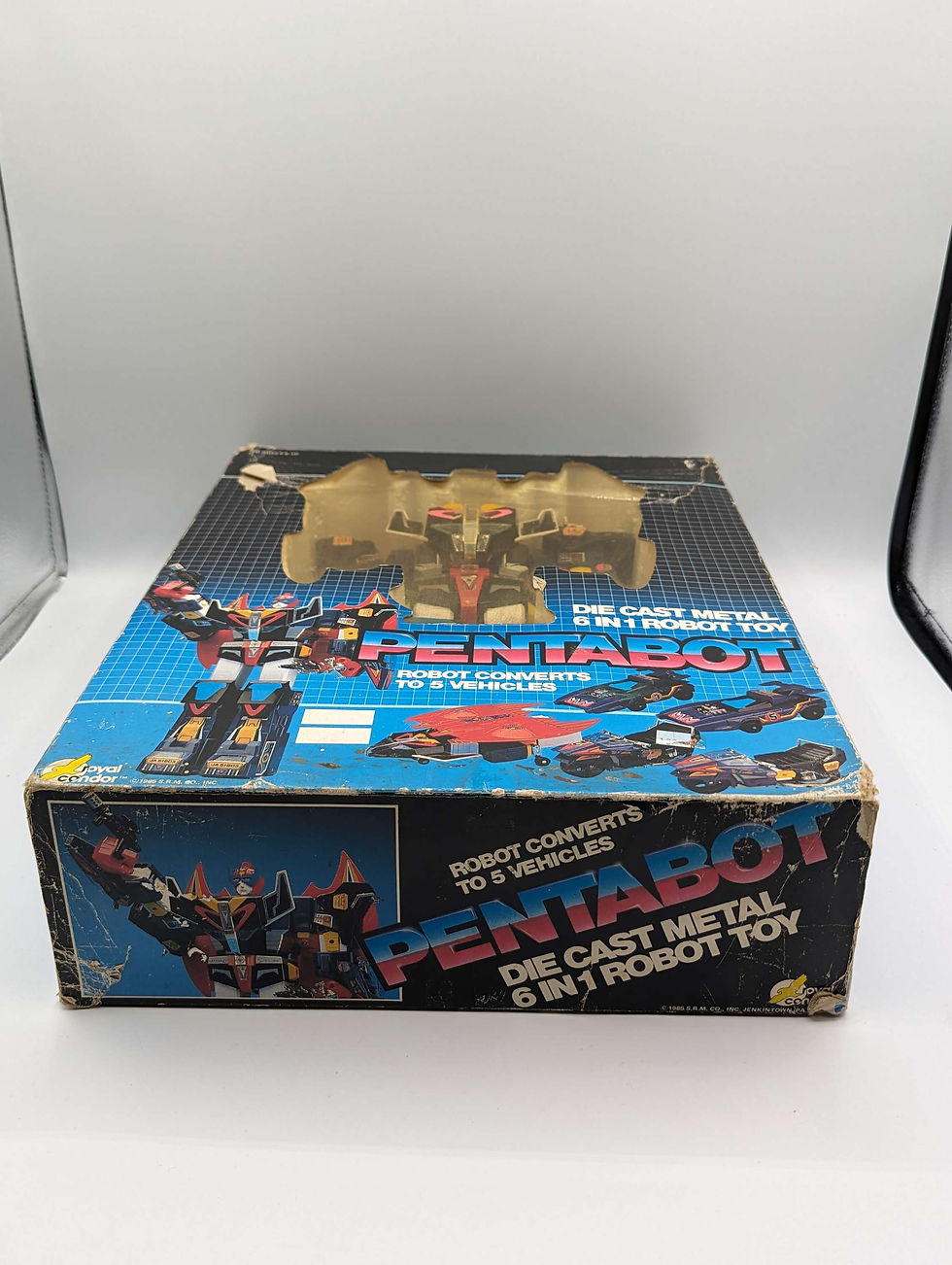 Thumbnail: 1985 Pentabot Die-Cast Metal  6 in 1 Robot Toy Condor Toys