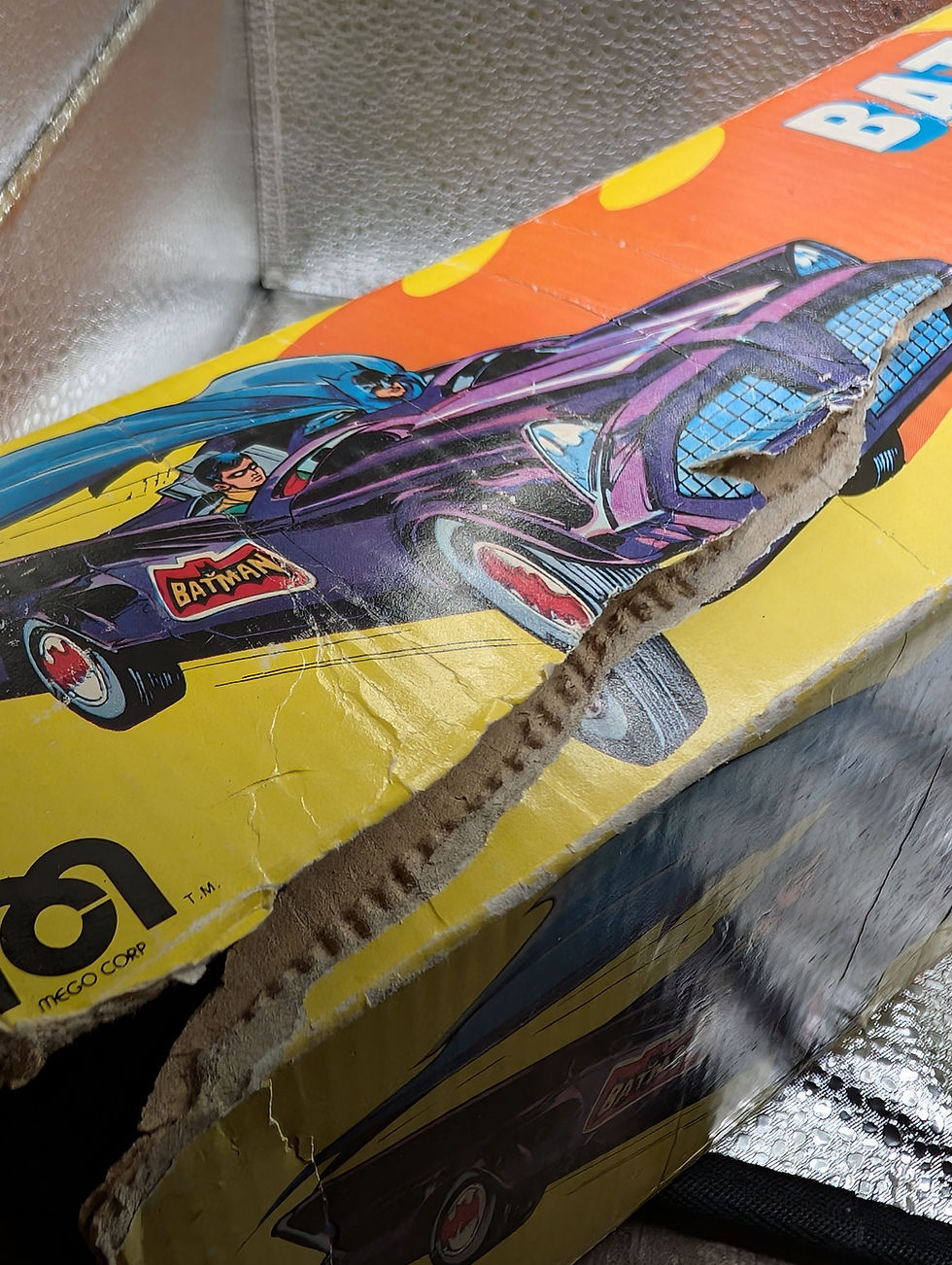 Thumbnail: 1974  Mego  DCs BatMobile   with original box!