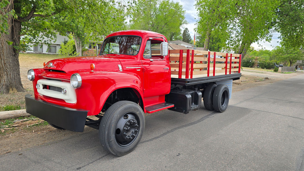 1956 S160 sitting on a 2000 Chevy C6500 Frame and powertrain.