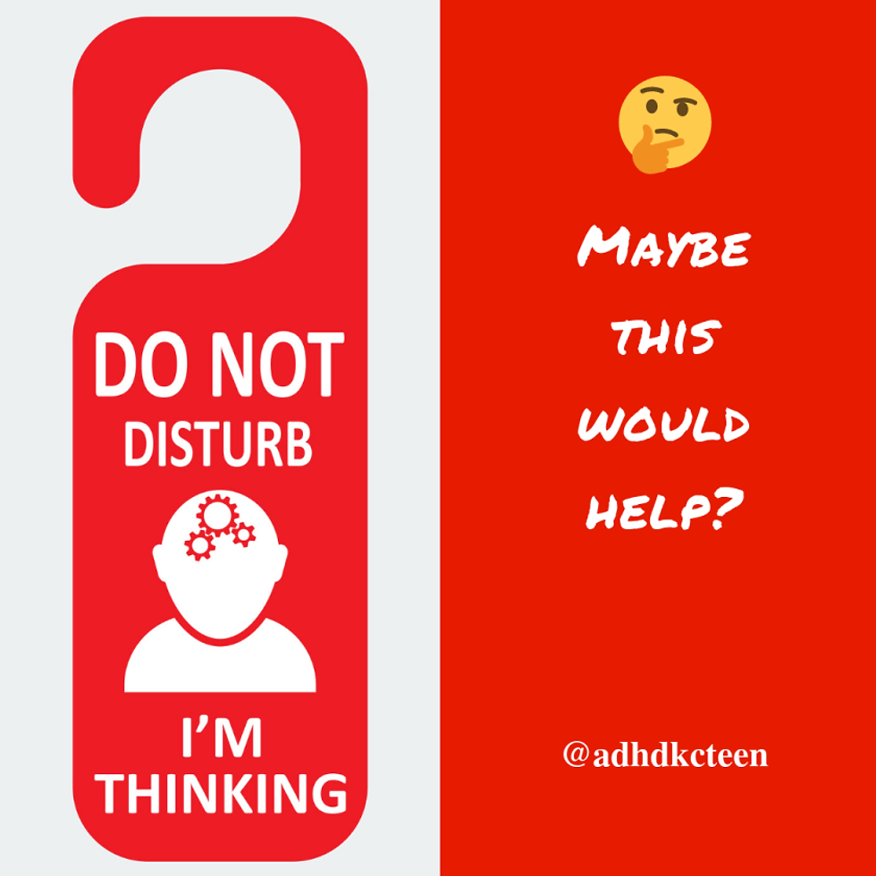 Have you ever been deep in concentration, only to have someone ask a question or make a noise that ruins it? The mental energy to get back into the zone is huge. How do you do it? @adhdkcteen