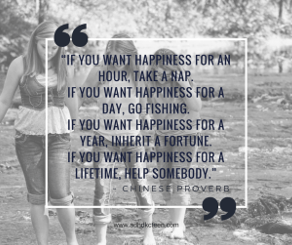 Chinese proverb- happiness
