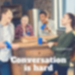 Eye contact. Distractions. Something triggers a thought. Boredom. Whatever the issue, conversation is hard! @adhdkcteen