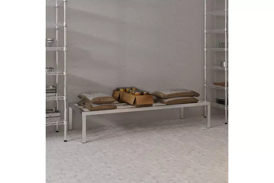 Thumbnail: AmGood Supply Aluminium Dunnage Rack Heavy-Duty 20x60x8 1740 Lbs