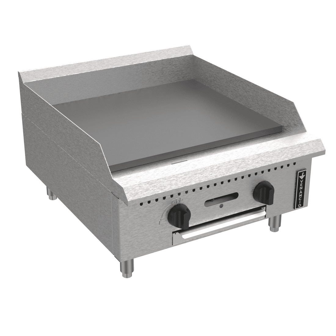 Venâncio Prime Series Manual Gas Griddle Stainless Steel 24in