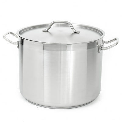 Adcraft SSP-32 Stock Pot, 32 Qt W/Cover, in Stainless Steel